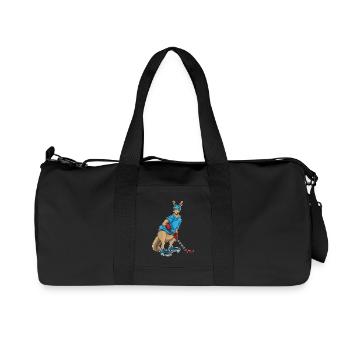 Bâton de hockey sur glace Kangourou - Sac de sport en toile recyclée Stanley/Stella - noir - Devant