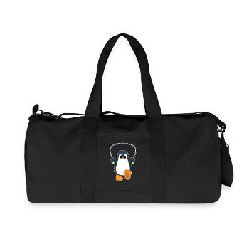 Fitness à la corde à sauter Penguin - Sac de sport en toile recyclée Stanley/Stella - noir - Devant