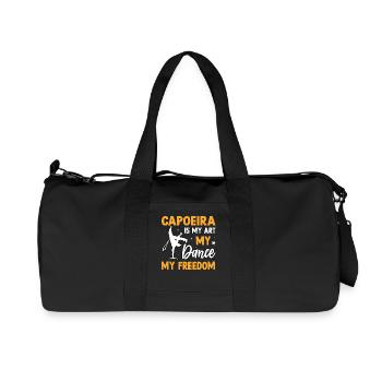 La capoeira est mon art, ma danse, ma liberté - Sac de sport en toile recyclée Stanley/Stella - noir - Devant
