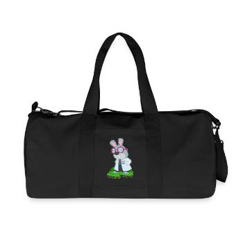 Bunny Doctor Stethoscope - Recycled Canvas Sports Bag by Stanley/Stella - black - Front