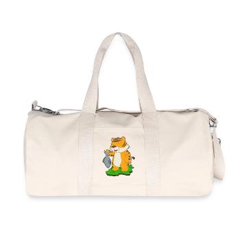 Pêche au poisson tigre - Sac de sport en toile recyclée Stanley/Stella - blanc naturel - Devant