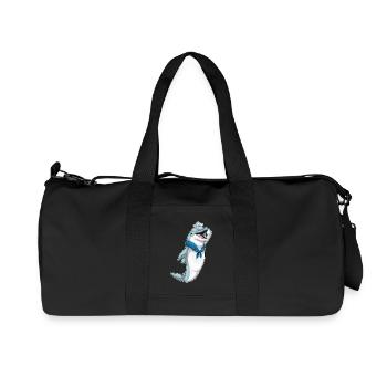 Dolphin Sailor Chapeau de marin - Sac de sport en toile recyclée Stanley/Stella - noir - Devant