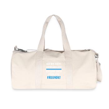 Ich Bin Nicht Oberflächlich Witzige Freunde Humor - Recycelte Canvas-Sporttasche von Stanley/Stella - Naturweiß - Vorne