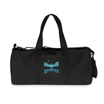 Mondschein-Bergreflexion - Recycelte Canvas-Sporttasche von Stanley/Stella - Schwarz - Vorne