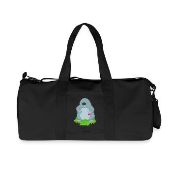 Mole Scientist Test Tube Laboratory - Recycled Canvas Sports Bag by Stanley/Stella - black - Front