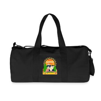 Kids Summer Camp Sunrise - Recycelte Canvas-Sporttasche von Stanley/Stella - Schwarz - Vorne