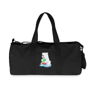 Œuf de Pâques de l’ours polaire - Sac de sport en toile recyclée Stanley/Stella - noir - Devant