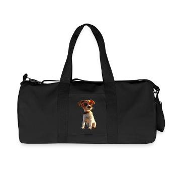 Jack Russell Terrier Dog Lover Jack Russell's - Recycled Canvas Sports Bag by Stanley/Stella - black - Front