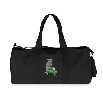 Œuf de Pâques Rat - Sac de sport en toile recyclée Stanley/Stella - noir - Devant