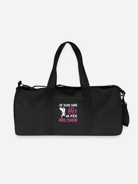 Ich bin eine Fee, die Fee, nicht Scheiße - Recycelte Canvas-Sporttasche von Stanley/Stella - Schwarz