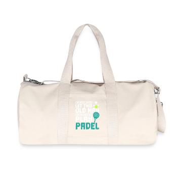Let this old man show you how to play padel - Recycled Canvas Sports Bag by Stanley/Stella - natural - Front