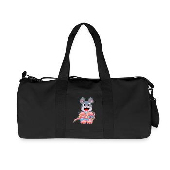 Mouse Easter Easter Egg - Recycled Canvas Sports Bag by Stanley/Stella - black - Front