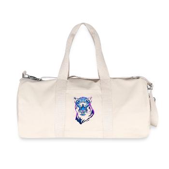Neon Wild Panther - Recycled Canvas Sports Bag by Stanley/Stella - natural - Front