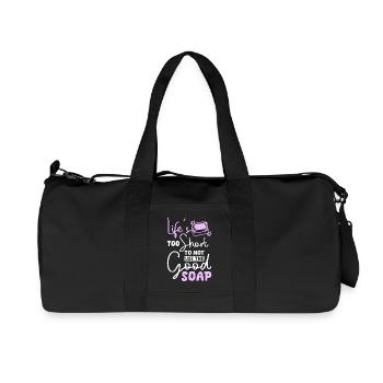 Life's too short to not use the good soap - Recycelte Canvas-Sporttasche von Stanley/Stella - Schwarz - Vorne
