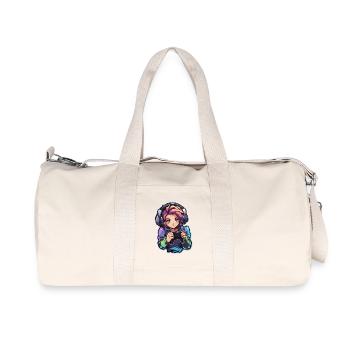 Gamer Anime Look - Sac de sport en toile recyclée Stanley/Stella - blanc naturel - Devant
