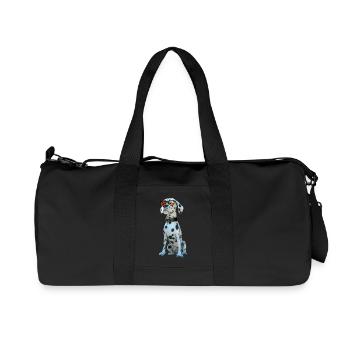 Dalmatian Dog Lover I Love Dalmatians - Recycled Canvas Sports Bag by Stanley/Stella - black - Front