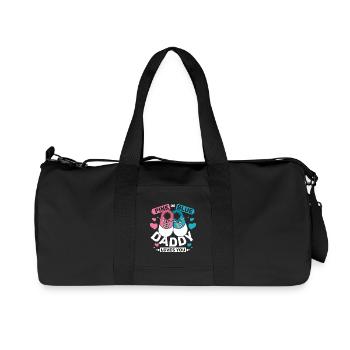 Pink or blue daddy loves you - Recycled Canvas Sports Bag by Stanley/Stella - black - Front