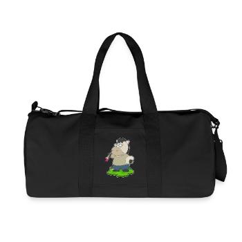Pferd Maler Pinsel Malen - Recycelte Canvas-Sporttasche von Stanley/Stella - Schwarz - Vorne