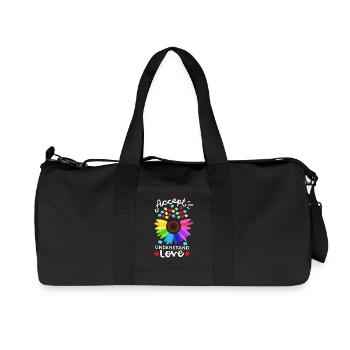 Unterstützung zur Aufklärung über Autismus - Recycelte Canvas-Sporttasche von Stanley/Stella - Schwarz - Vorne
