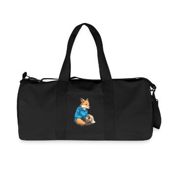 Manette Fox Gamer - Sac de sport en toile recyclée Stanley/Stella - noir - Devant