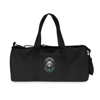 Medieval Arctic Wolf - Recycled Canvas Sports Bag by Stanley/Stella - black - Front