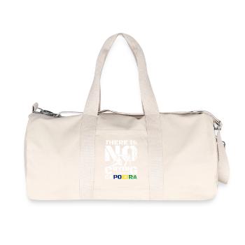 There is no crying in Capoeira - Recycelte Canvas-Sporttasche von Stanley/Stella - Naturweiß - Vorne