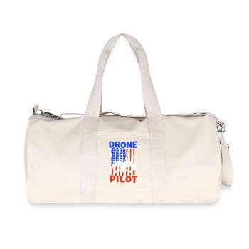 Drohnenpilot Drohne - Recycelte Canvas-Sporttasche von Stanley/Stella - Naturweiß - Vorne