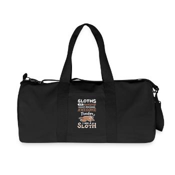 Faultier Liebhaber - Recycelte Canvas-Sporttasche von Stanley/Stella - Schwarz - Vorne