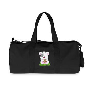 Hamster Cookie - Recycled Canvas Sports Bag by Stanley/Stella - black - Front