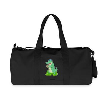 Gant de baseball en crocodile - Sac de sport en toile recyclée Stanley/Stella - noir - Devant