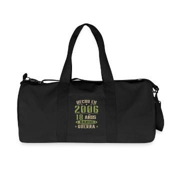 Cadeau d’anniversaire 18 ans d’âge Millésime 2006 - Sac de sport en toile recyclée Stanley/Stella - noir - Devant