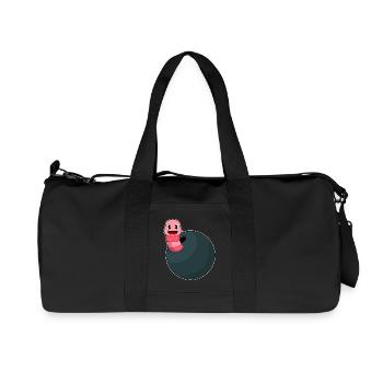 Wurm Bowling Bowlingkugel - Recycelte Canvas-Sporttasche von Stanley/Stella - Schwarz - Vorne