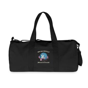 Chats, Poils de chat, Amoureux des chats, - Sac de sport en toile recyclée Stanley/Stella - noir - Devant