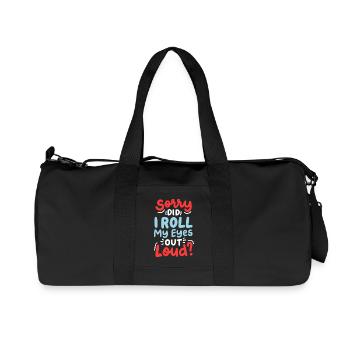 sarkastisch lustig Sarkasmus - Recycelte Canvas-Sporttasche von Stanley/Stella - Schwarz - Vorne