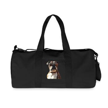 Deutscher Boxer Hunde Boxerverein German Boxer - Recycelte Canvas-Sporttasche von Stanley/Stella - Schwarz - Vorne