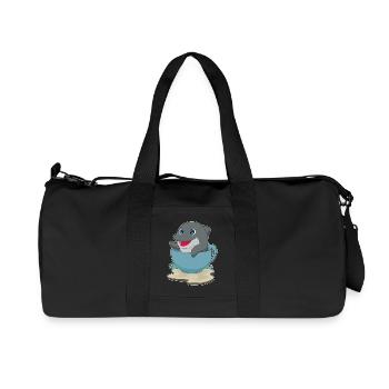 Dolphin Mug - Recycled Canvas Sports Bag by Stanley/Stella - black - Front