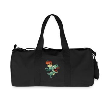 T-Rex Tyrannosaurus 3 Years 3rd Birthday Gift - Recycled Canvas Sports Bag by Stanley/Stella - black - Front