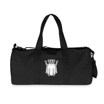 Koala Halloween fantôme - Sac de sport en toile recyclée Stanley/Stella - noir - Devant