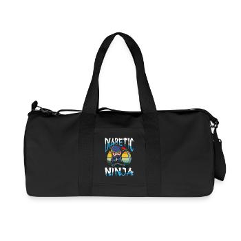 Diabetic ninja - Recycelte Canvas-Sporttasche von Stanley/Stella - Schwarz - Vorne