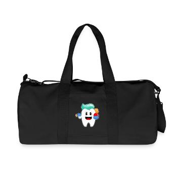 Tooth Cricket Cricket Bat - Sac de sport en toile recyclée Stanley/Stella - noir - Devant