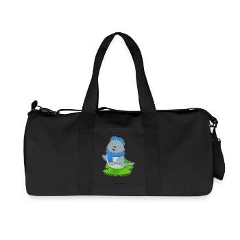 Seal Coffee Mug - Recycled Canvas Sports Bag by Stanley/Stella - black - Front
