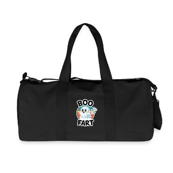 Funny Ghost Farts – Halloween Fun - Recycled Canvas Sports Bag by Stanley/Stella - black - Front