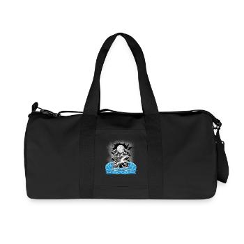 maritime, sea, seagulls, seagull, nature, lake, waves - Recycled Canvas Sports Bag by Stanley/Stella - black - Front