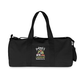 Camper Camping - Recycelte Canvas-Sporttasche von Stanley/Stella - Schwarz - Vorne