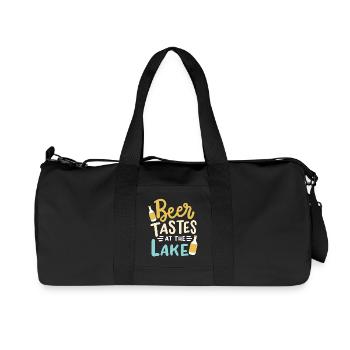 See Camping Zelten - Recycelte Canvas-Sporttasche von Stanley/Stella - Schwarz - Vorne