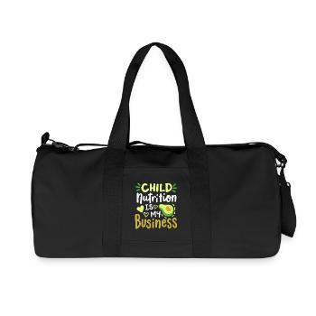 Mittagessen Schule Cafeteria Crew - Recycelte Canvas-Sporttasche von Stanley/Stella - Schwarz - Vorne