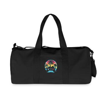 Jeux Vidéo Vaporwave - Sac de sport en toile recyclée Stanley/Stella - noir - Devant