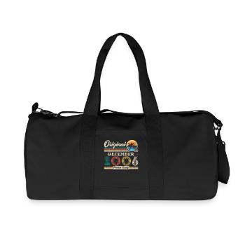 December 2006 Vintage Retro Birthday Gift - Recycled Canvas Sports Bag by Stanley/Stella - black - Front