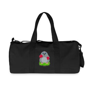 Mole Boxer Boxing Gloves Boxing - Recycled Canvas Sports Bag by Stanley/Stella - black - Front