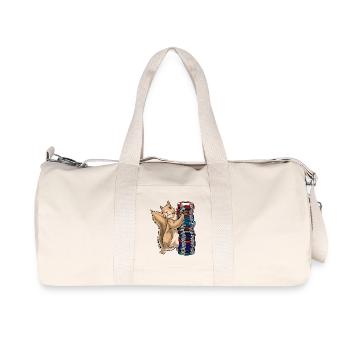Meerkat Poker Jetons de poker - Sac de sport en toile recyclée Stanley/Stella - blanc naturel - Devant